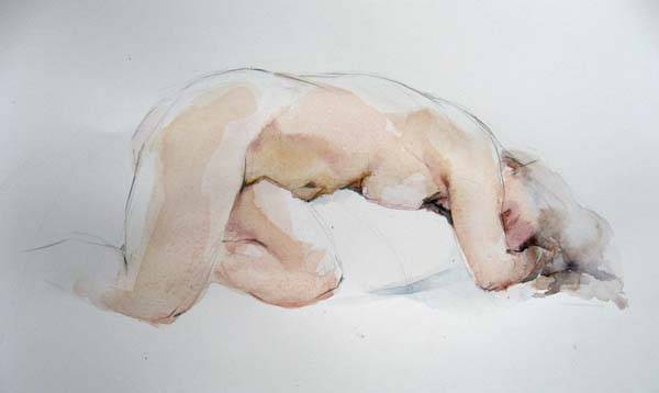 Watercolour nude I SOLD