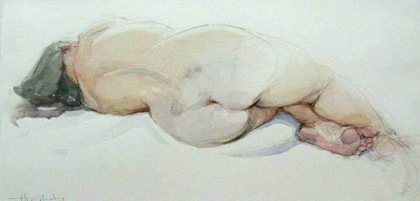Watercolour nude II